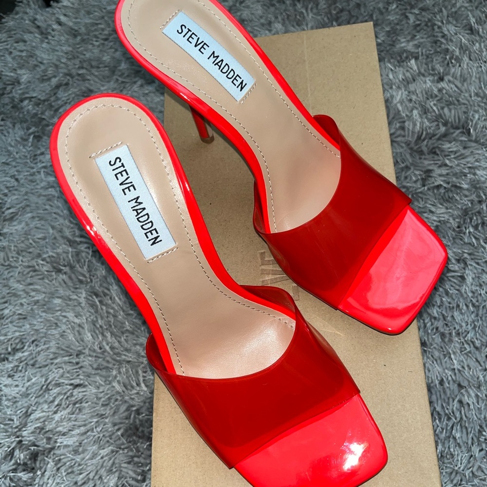 Steve Madden Red mules